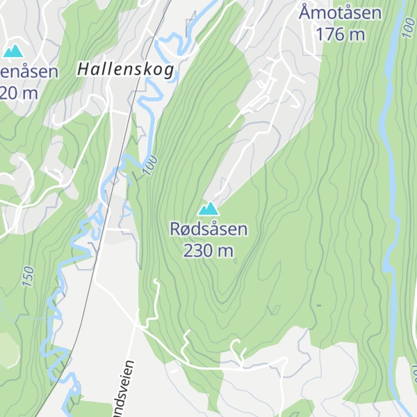 Map of Rødsåsen