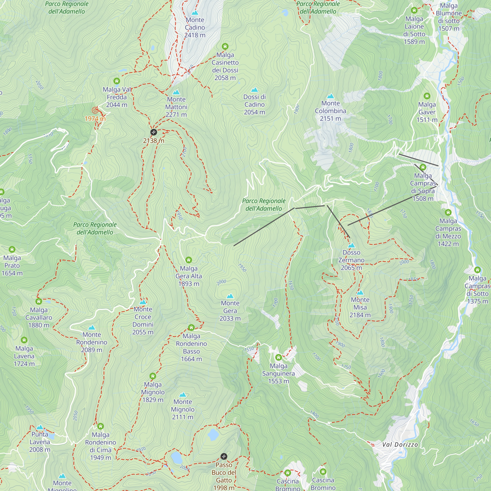 Casello di Gera map