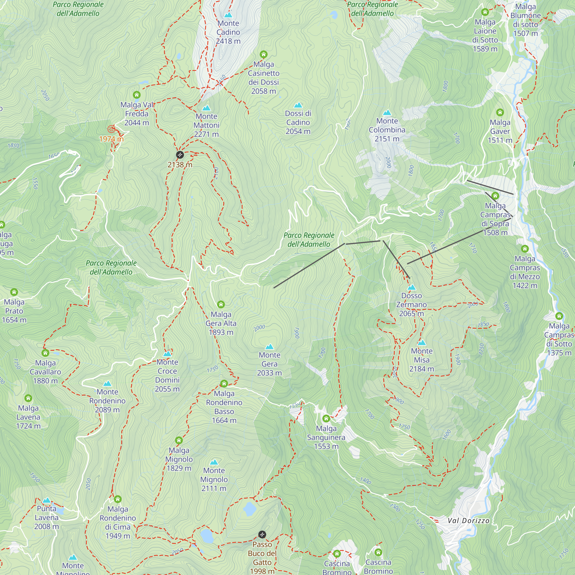 Casello di Gera map