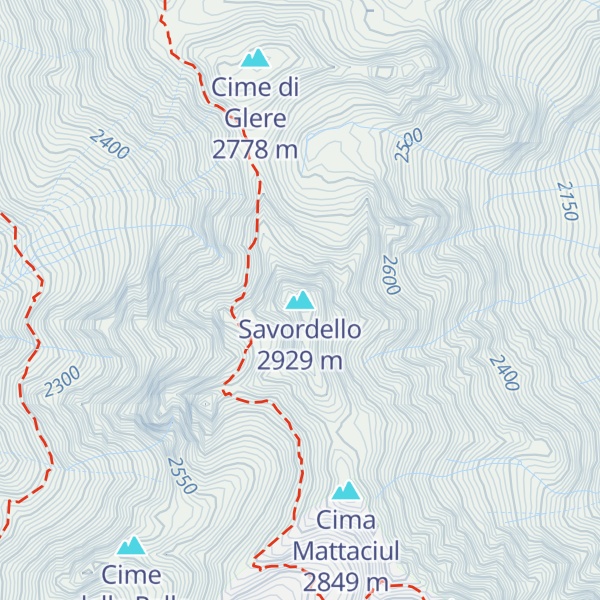 Map of Savordello