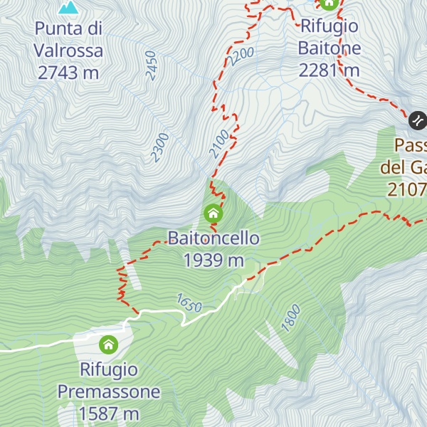 Map of Baitoncello