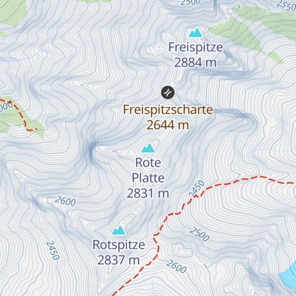 Map of Rote Platte