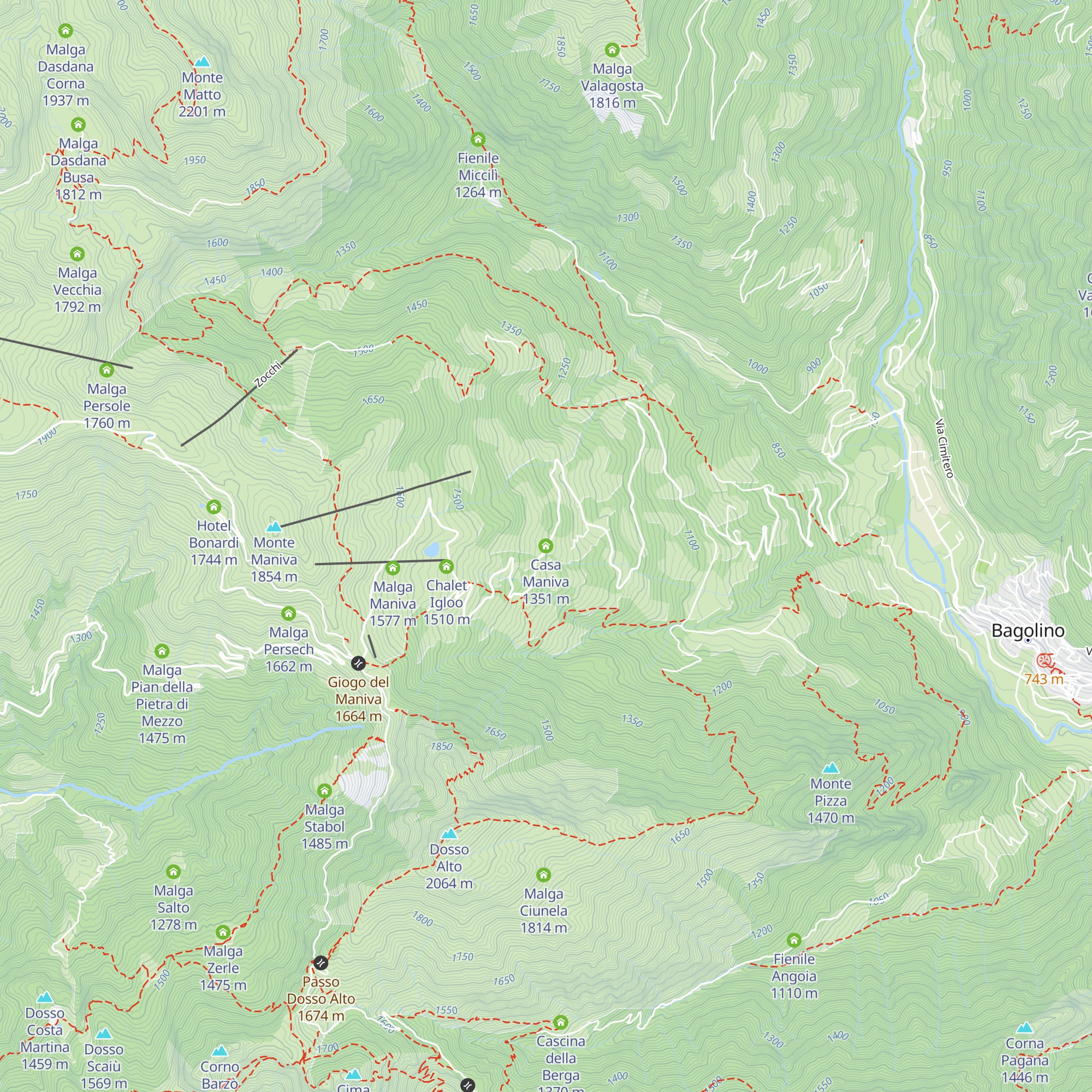 Casa Maniva map