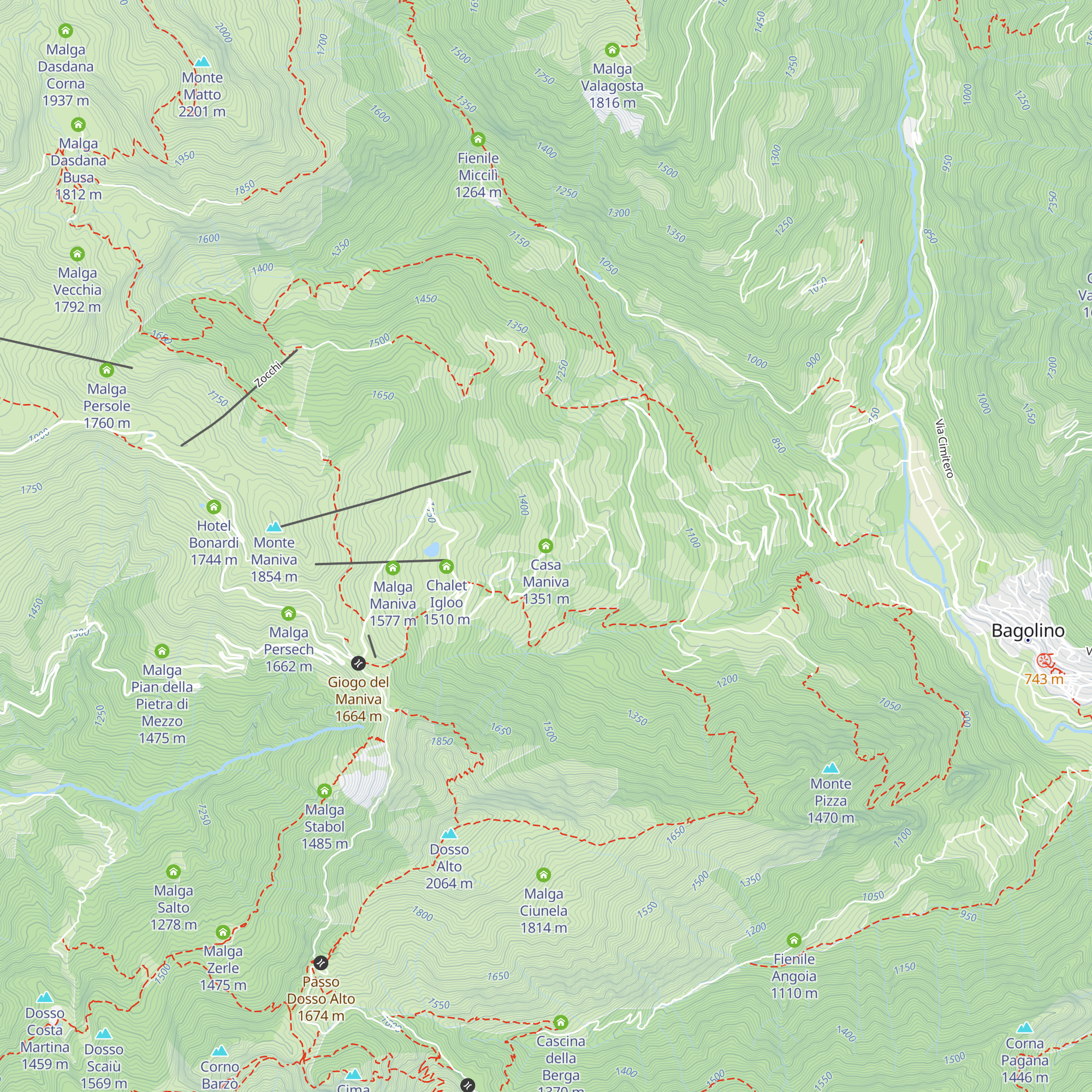 Casa Maniva map
