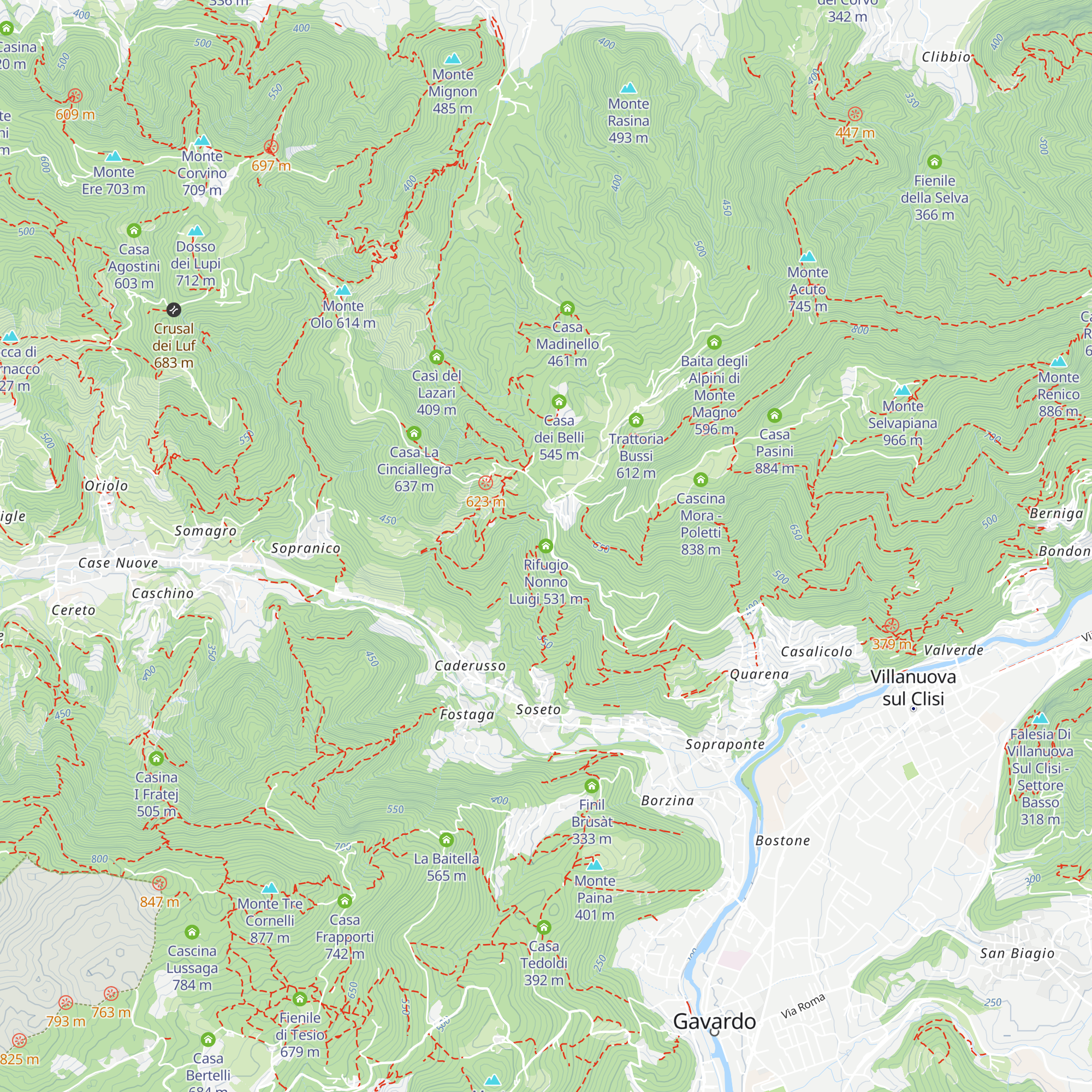 Rifugio Nonno Luigi map