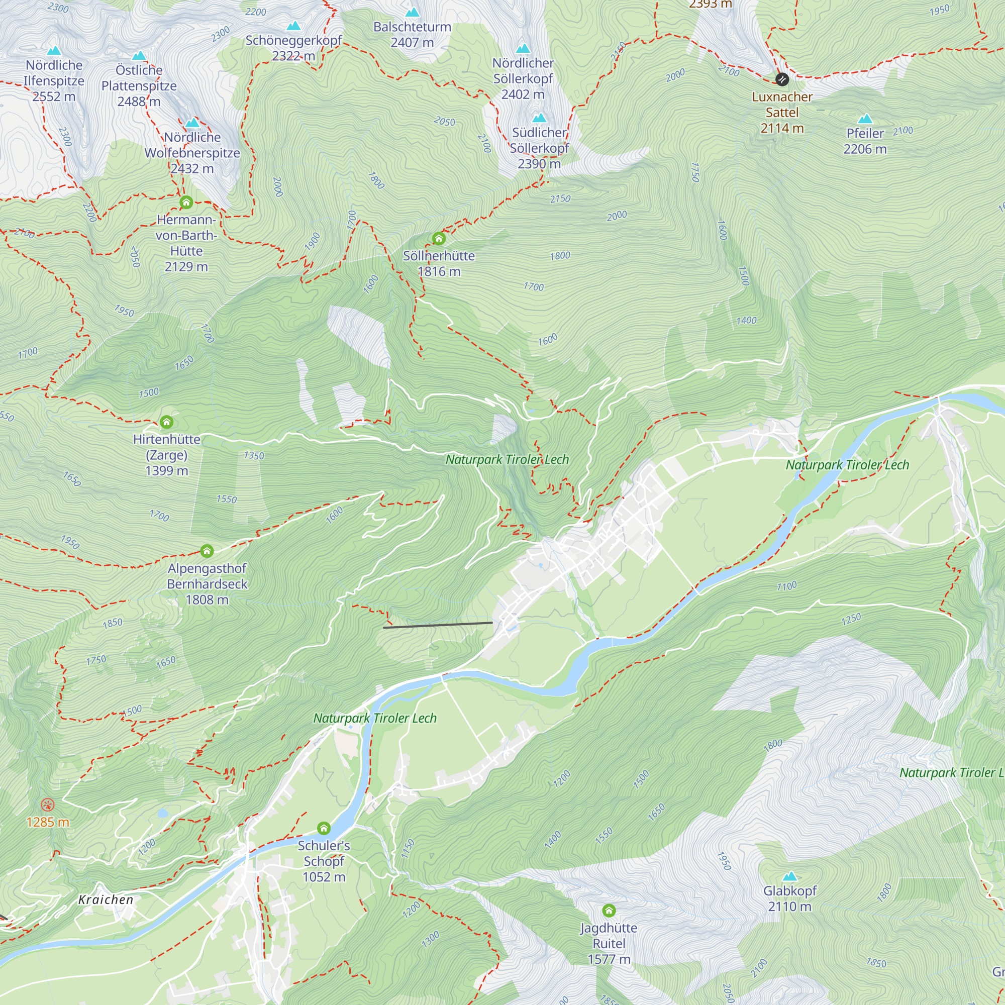 Gibler Alm map