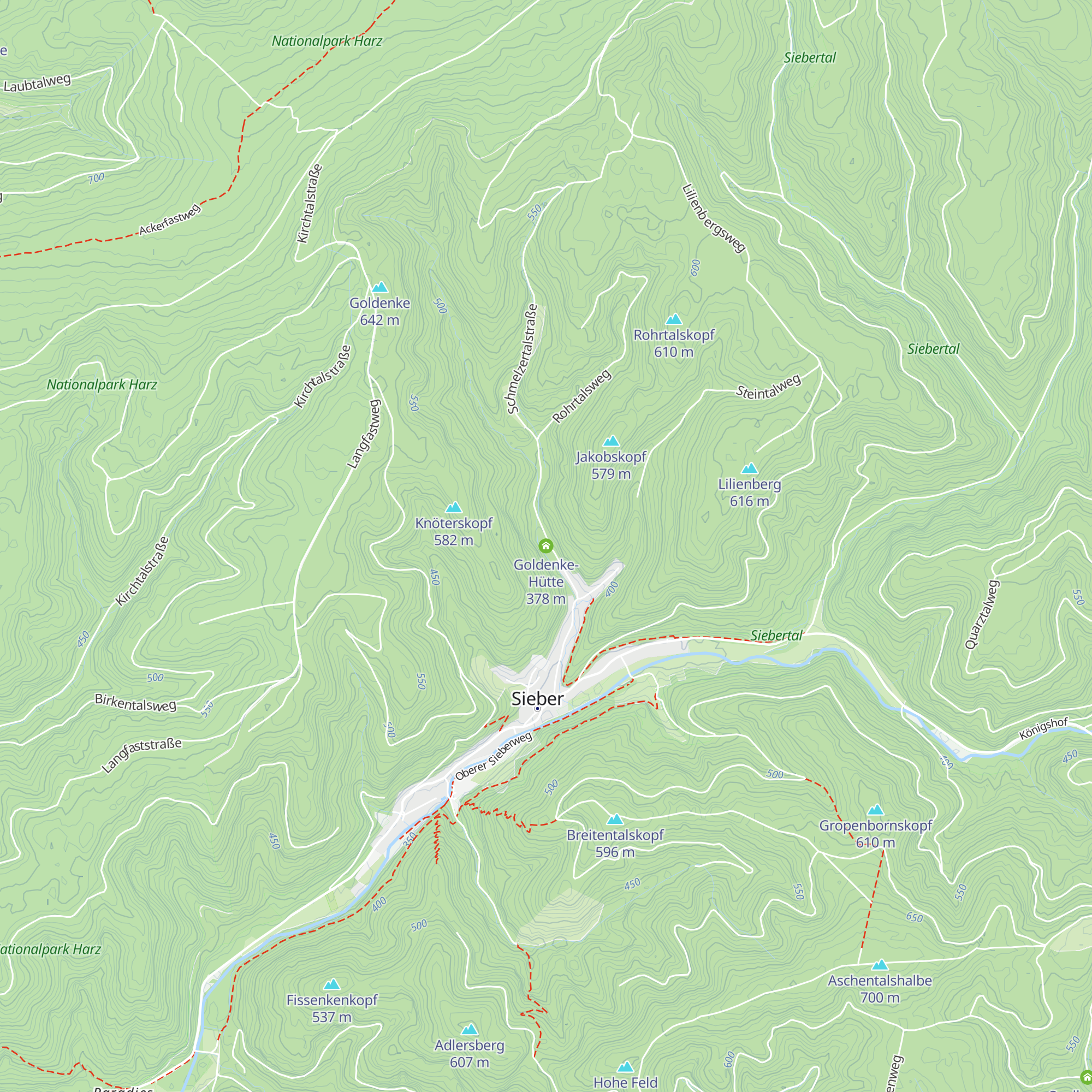 Goldenke-Hütte map