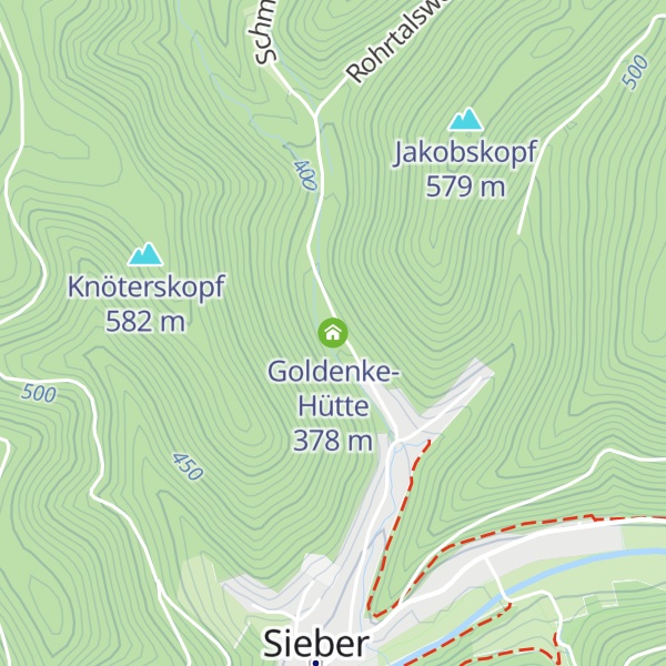 Map of Goldenke-Hütte