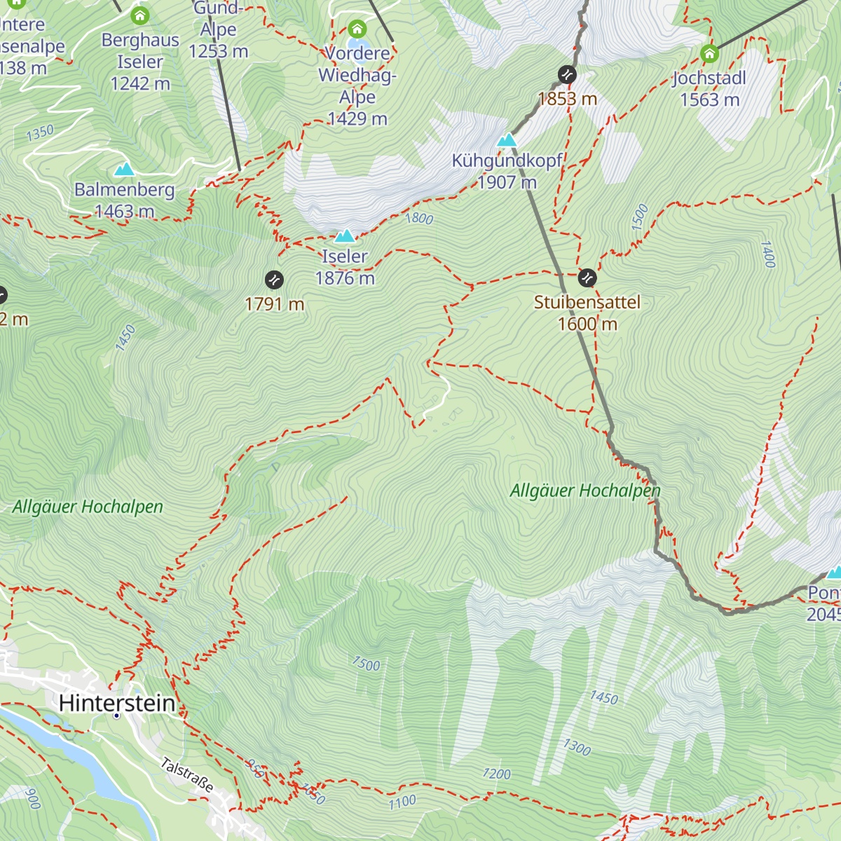 Zipfelsalpe map
