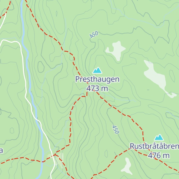 Map of Presthytta
