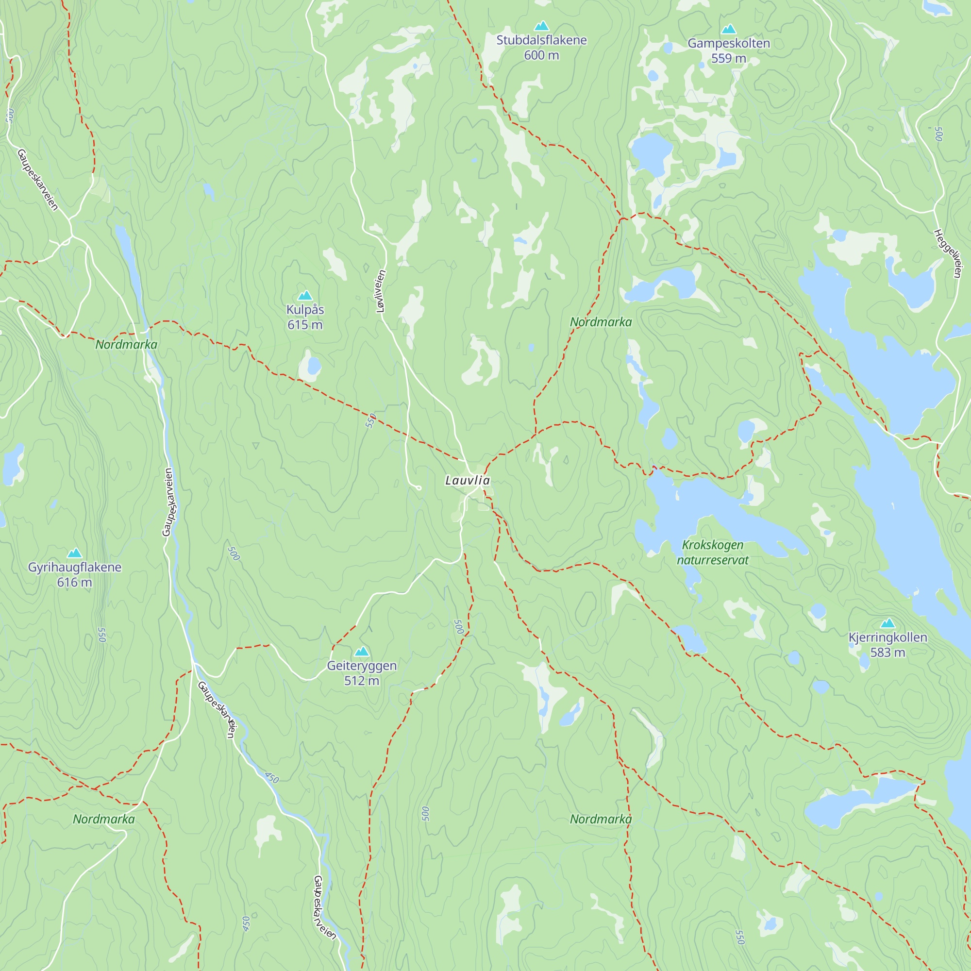 Løvlia map
