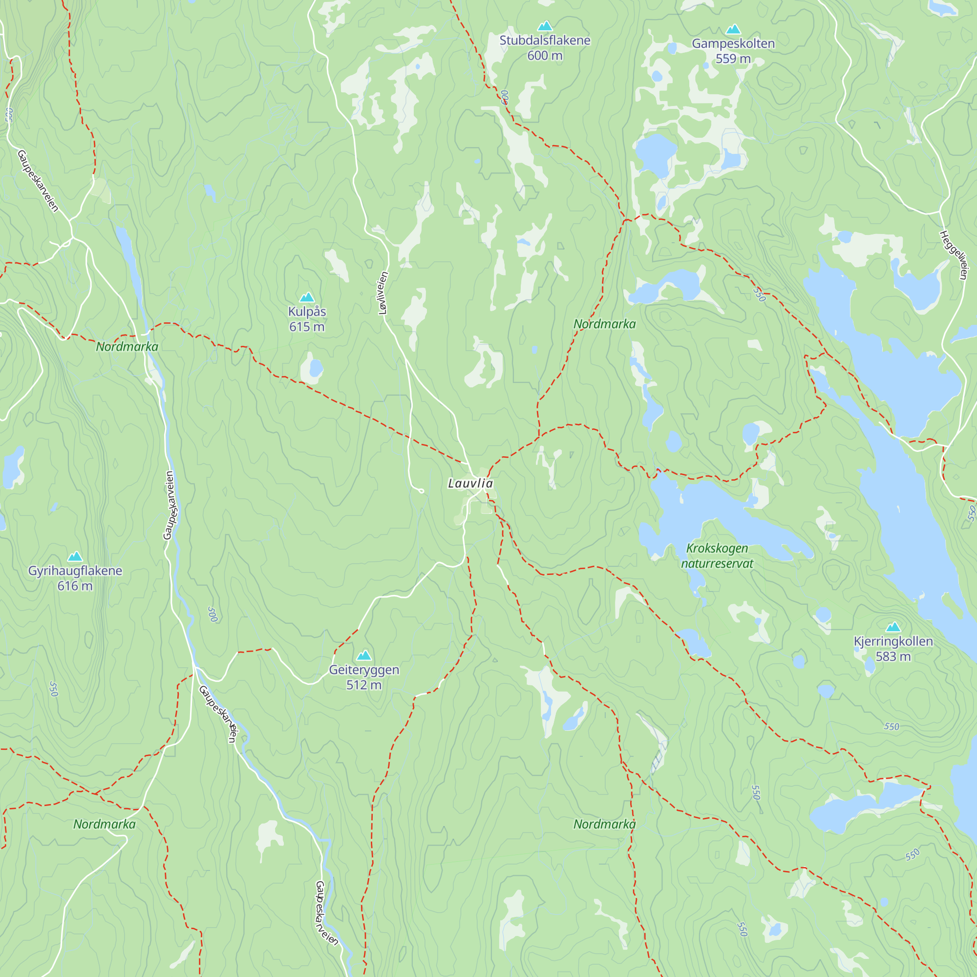 Løvlia map