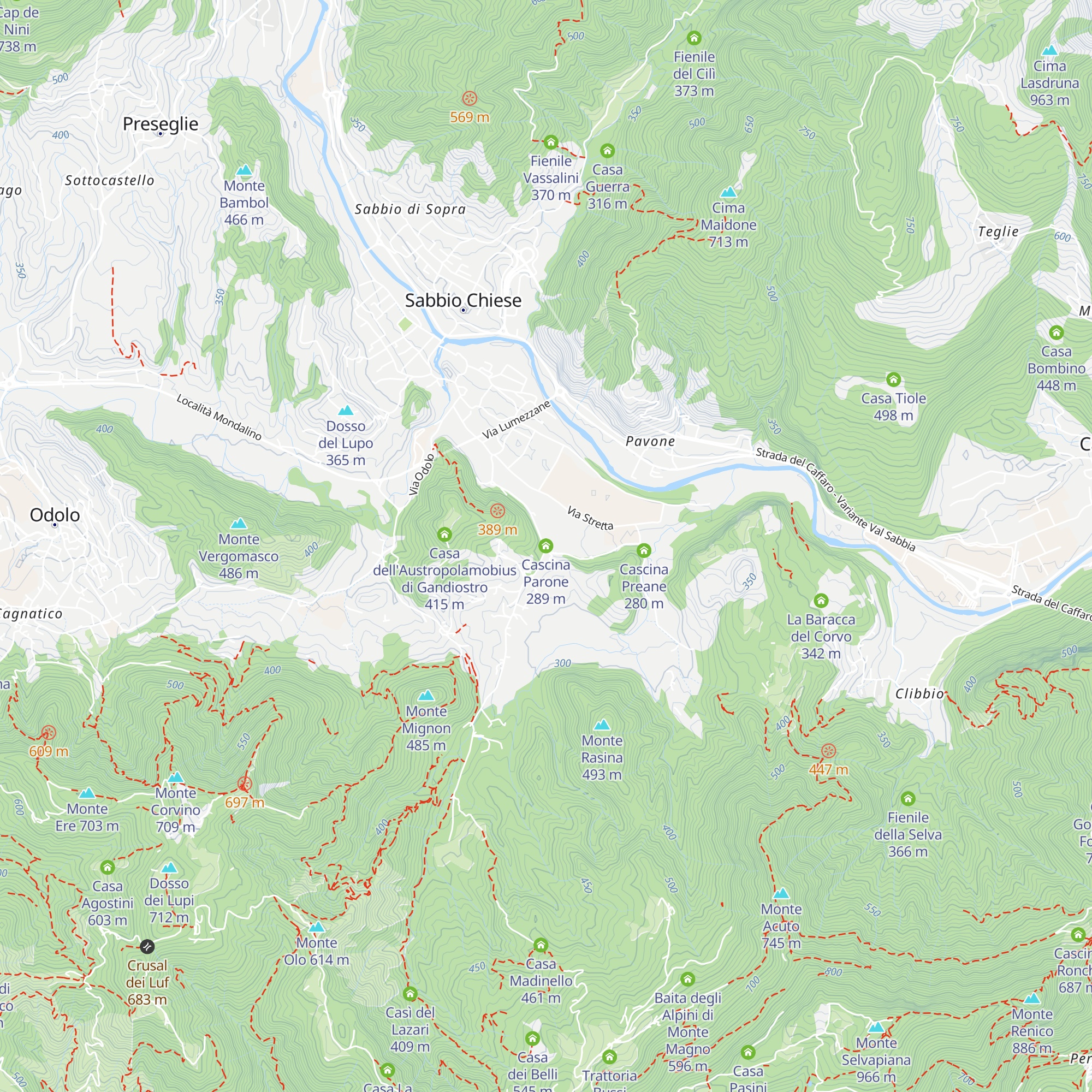 Cascina Parone map