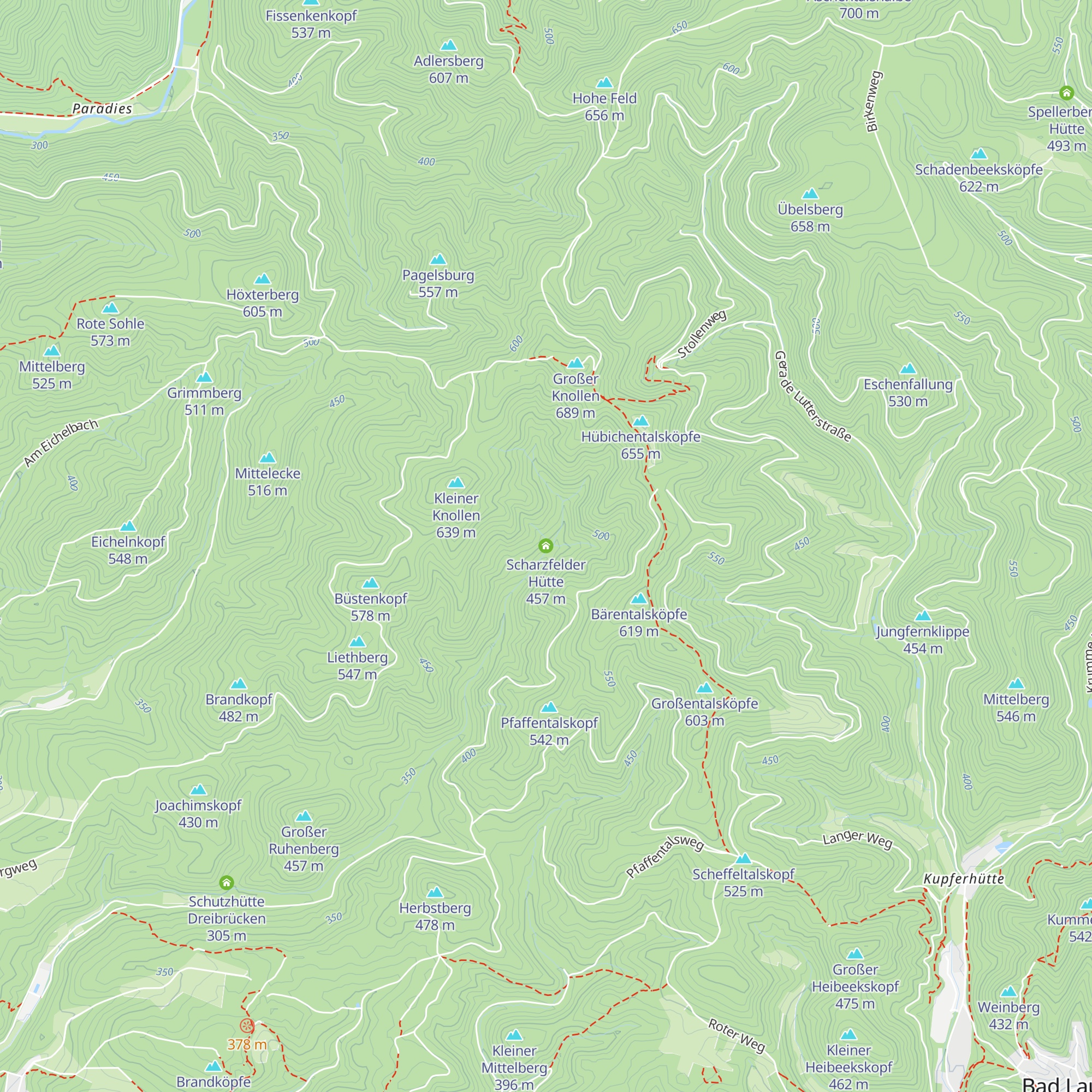 Scharzfelder Hütte map