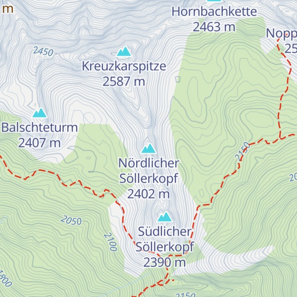Map of Nördlicher Söllerkopf