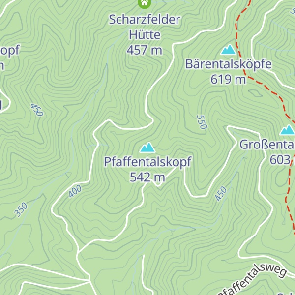Map of Pfaffentalskopf