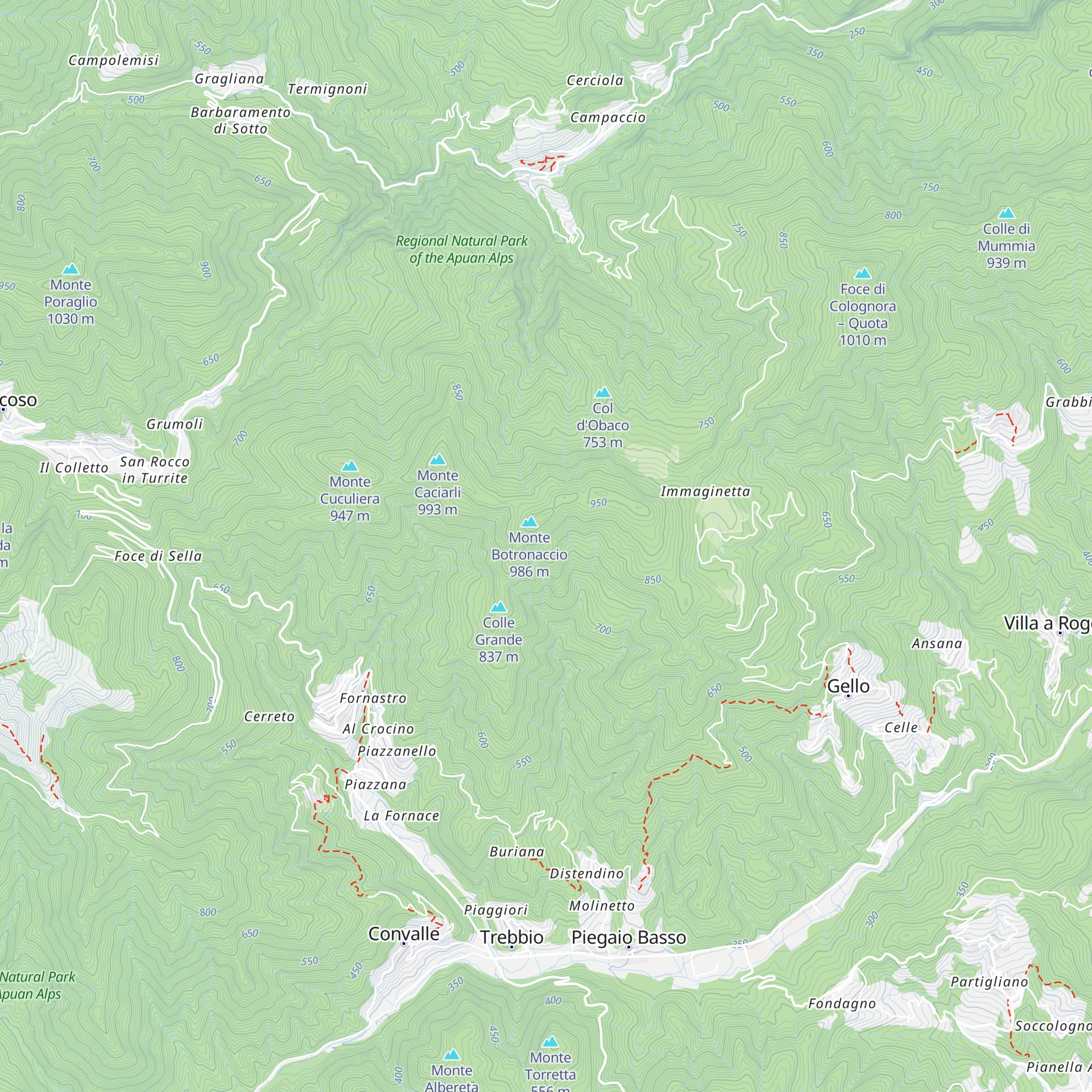 Capannaccia map