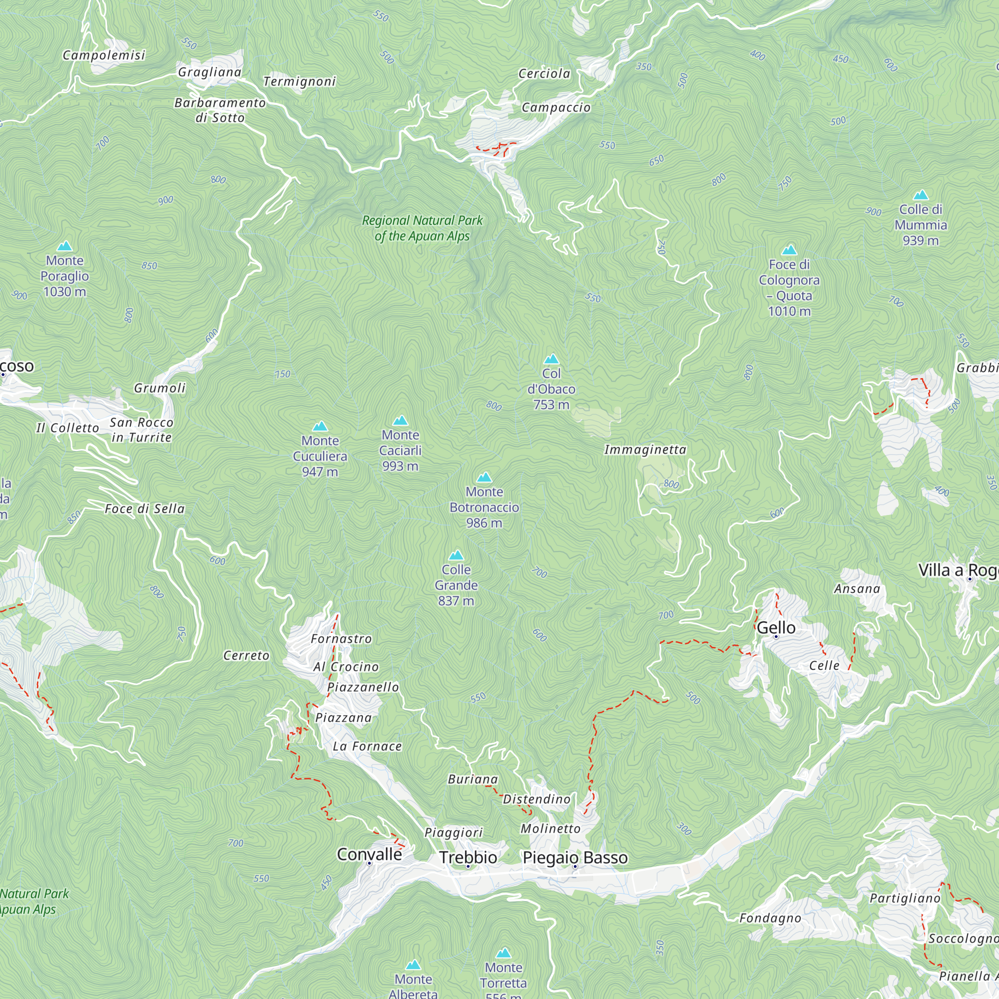 Capannaccia map
