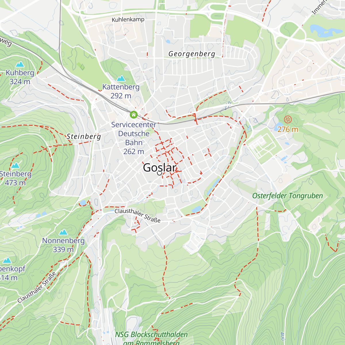 Tourist-Information Goslar map