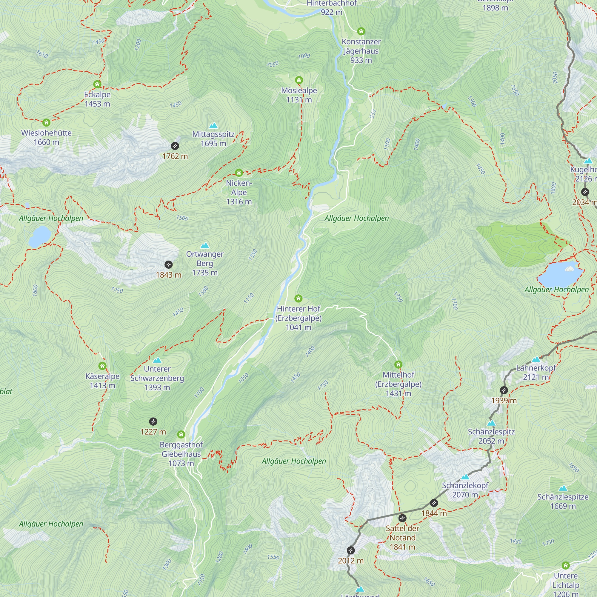 Hinterer Hof (Erzbergalpe) map