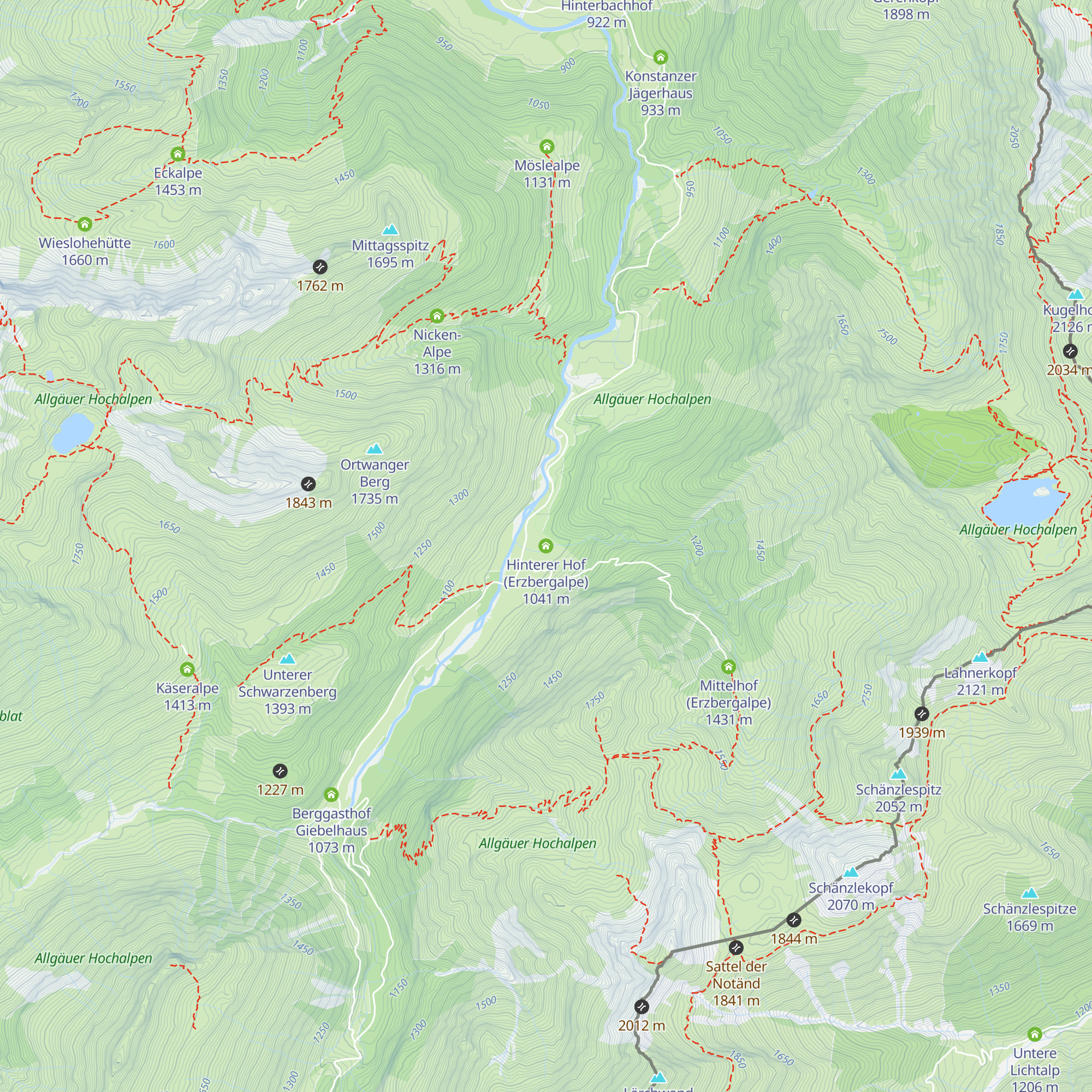 Hinterer Hof (Erzbergalpe) map