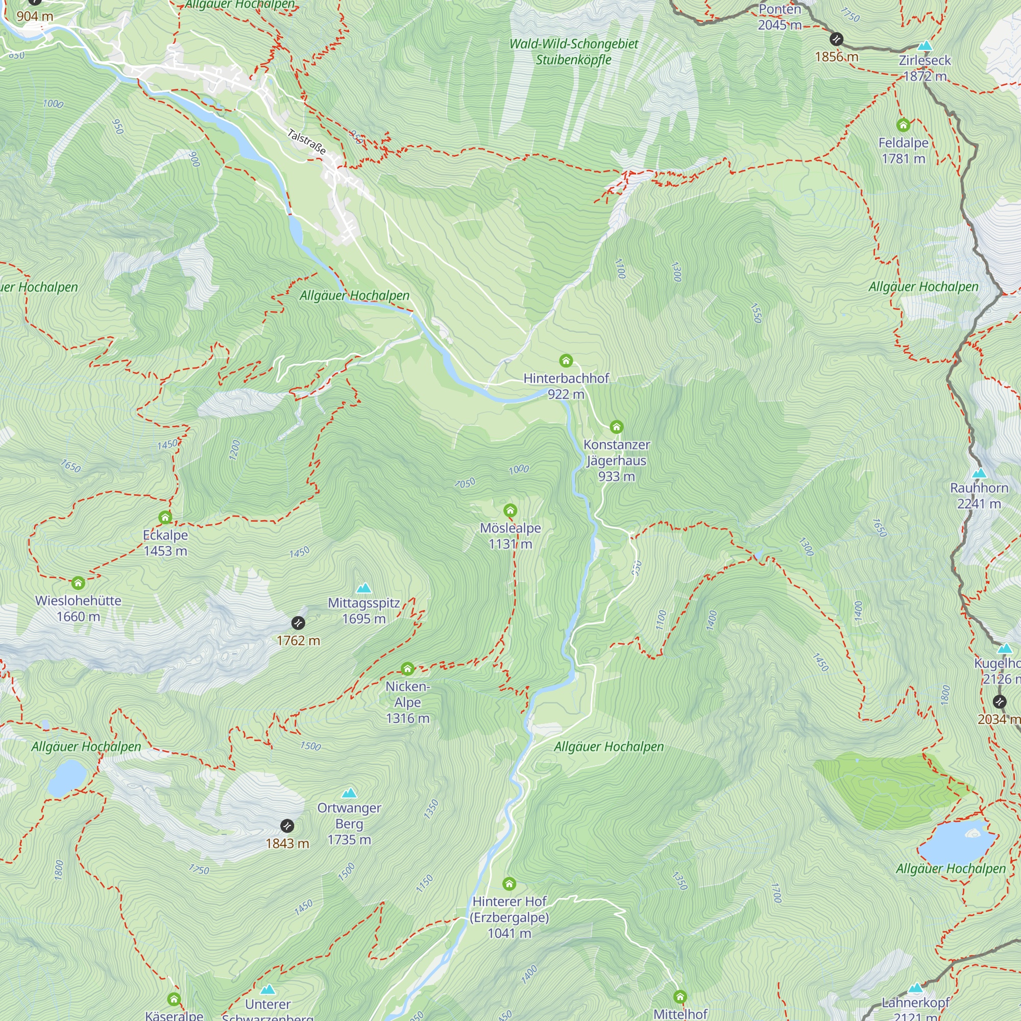 Möslealpe map