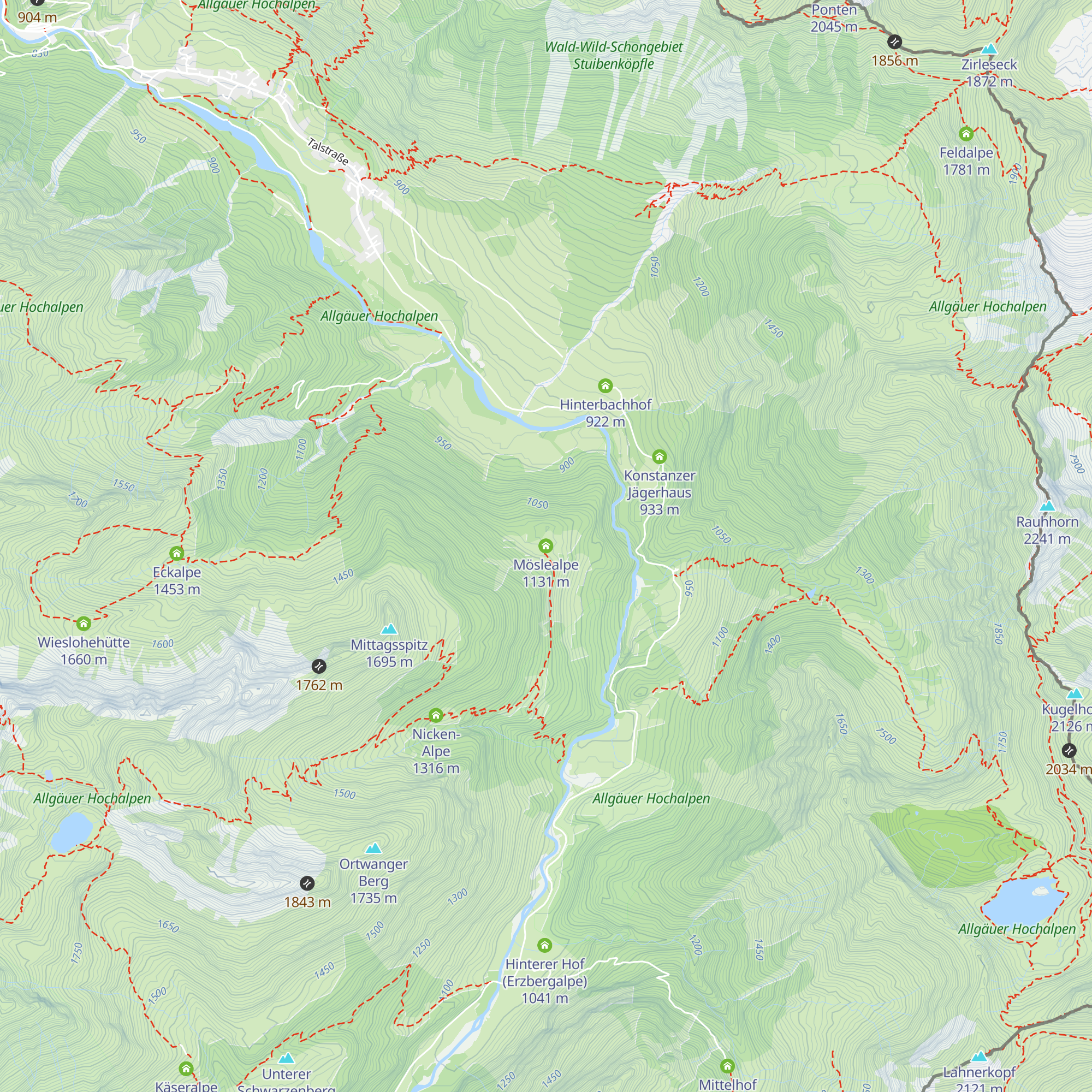 Möslealpe map