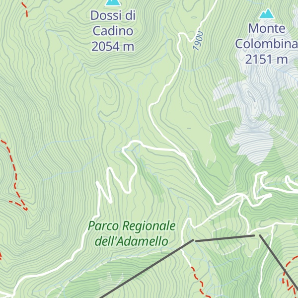 Map of Malga Cadino della Banca