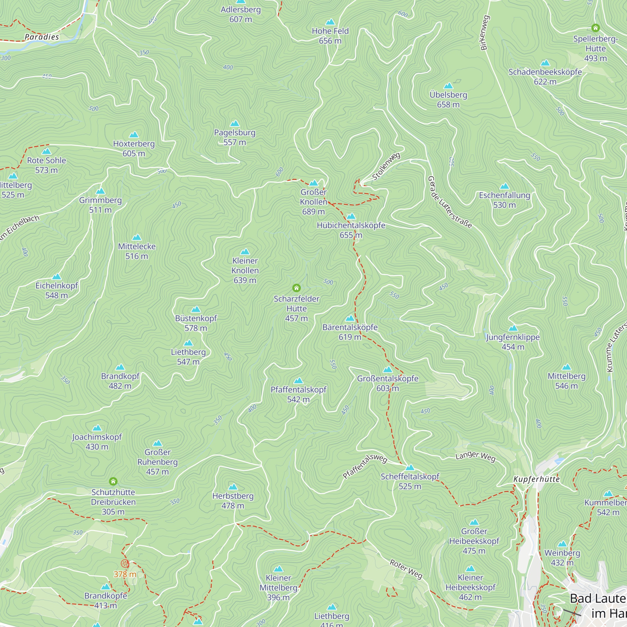 Alfons Kanefke Hütte map