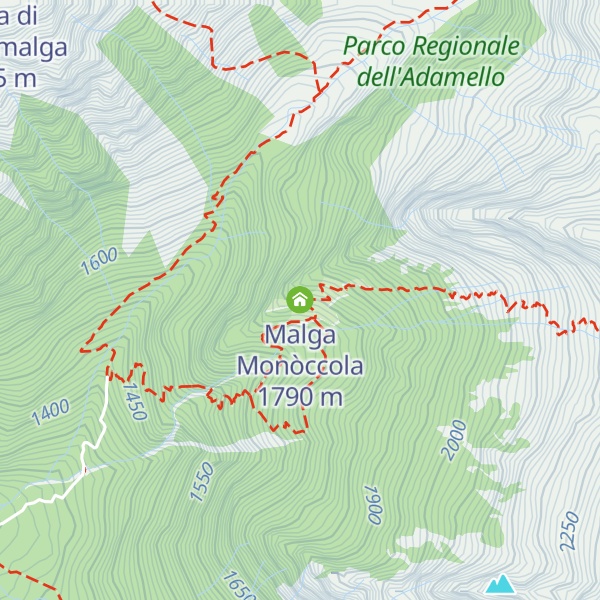 Map of Malga Monòccola