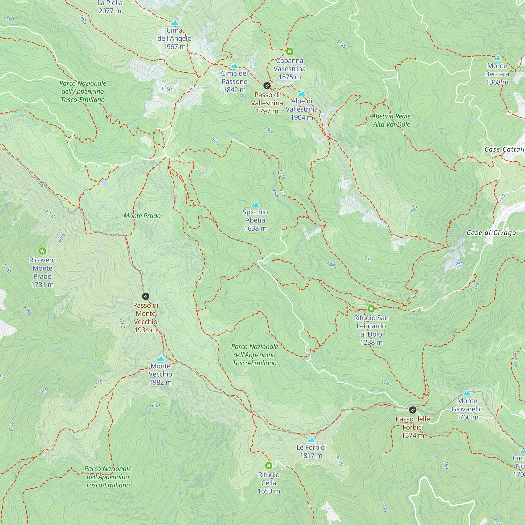 Rifugio Segheria dell'Abetina Reale map