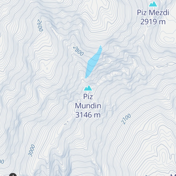 Map of Piz Mundin