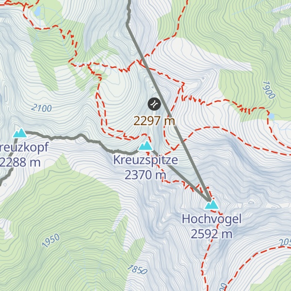 Map of Kreuzspitze