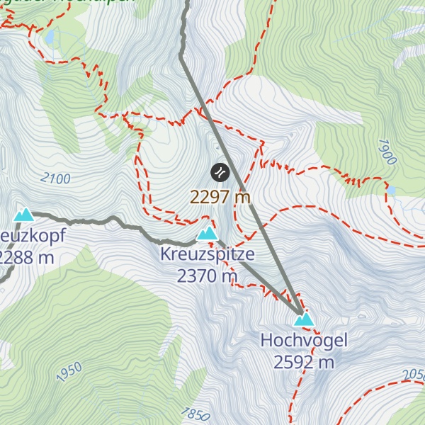 Map of Südliche Balkenspitze