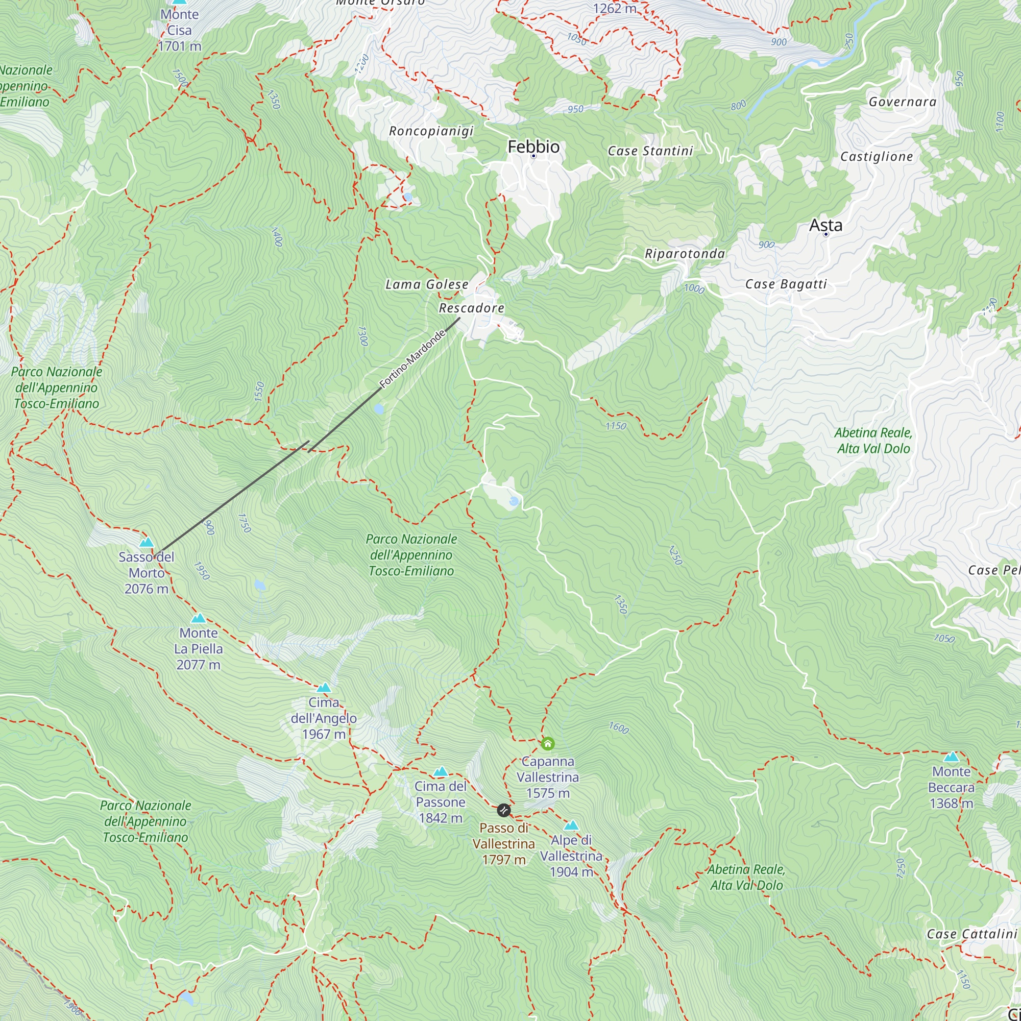 Rifugio Pianvallese map