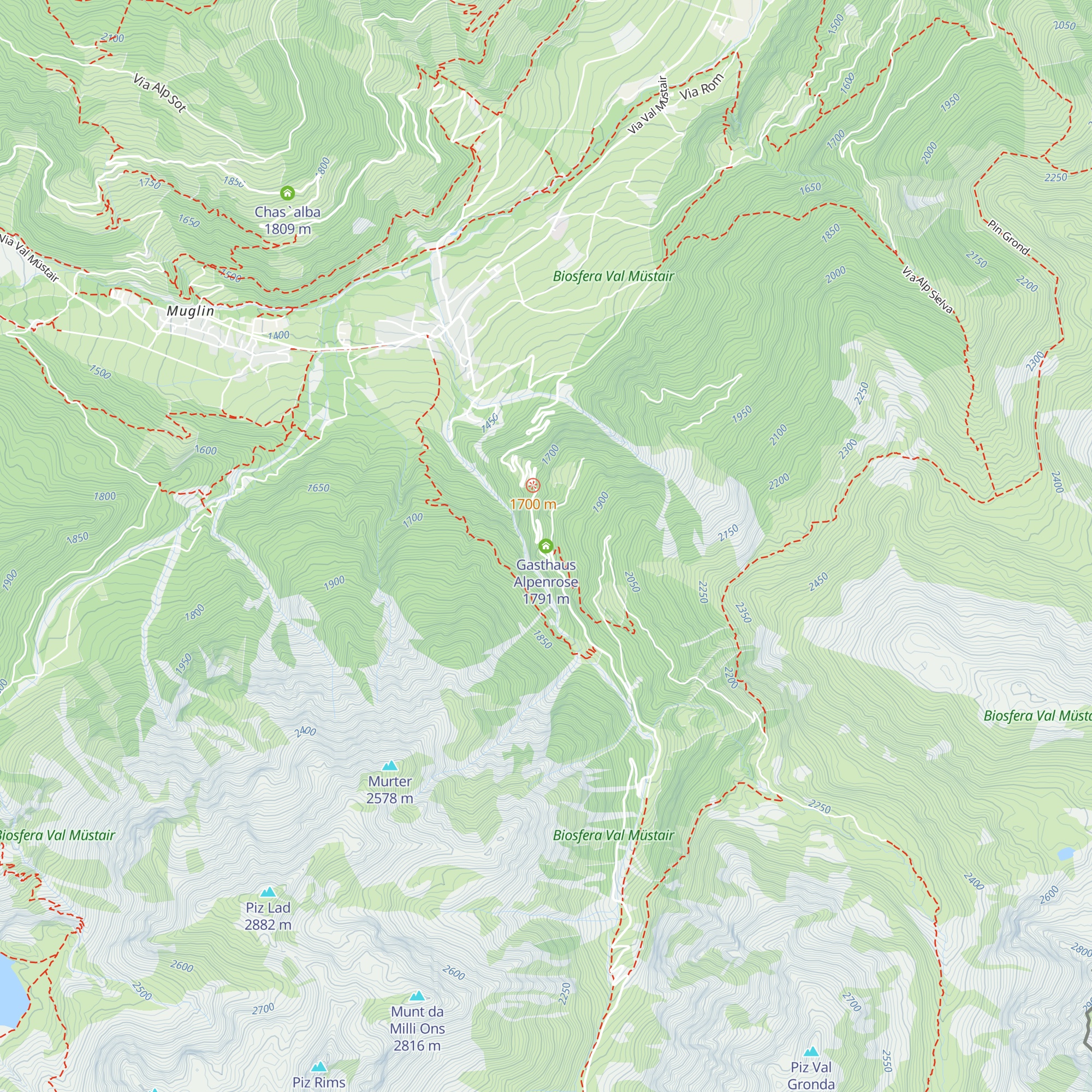 Gasthaus Alpenrose map