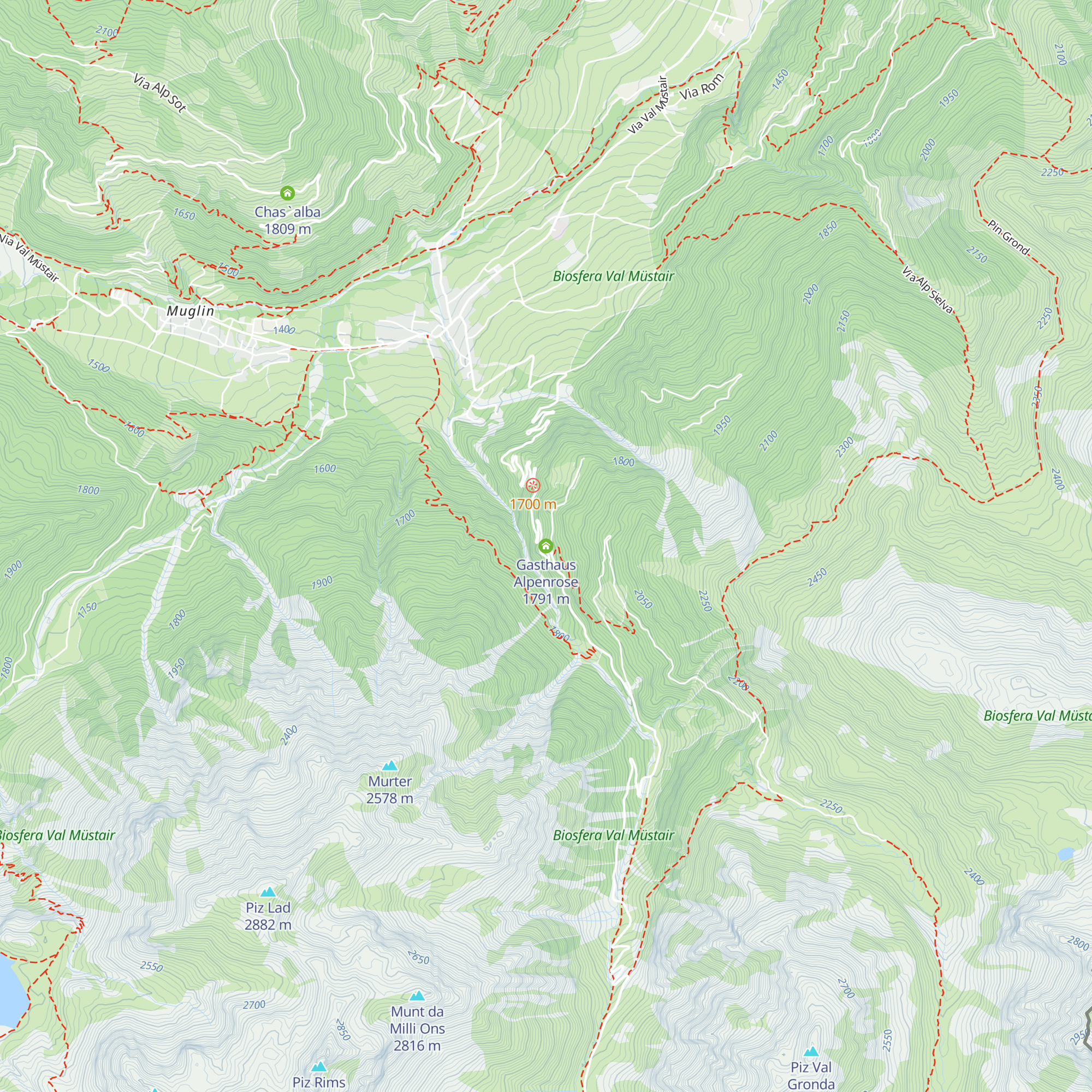 Gasthaus Alpenrose map