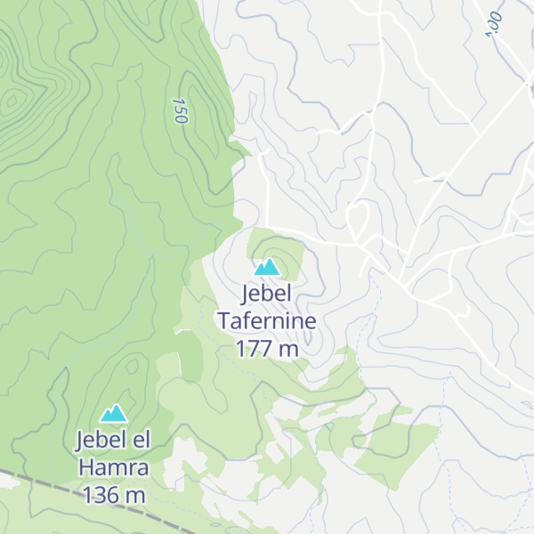 Map of Jebel Tafernine