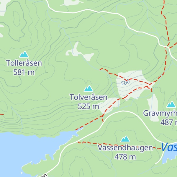 Map of Tolveråsen