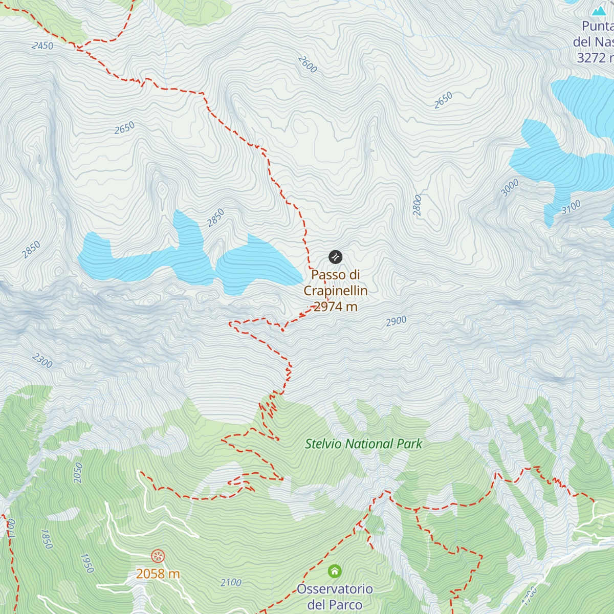 Bivacco Provolino map