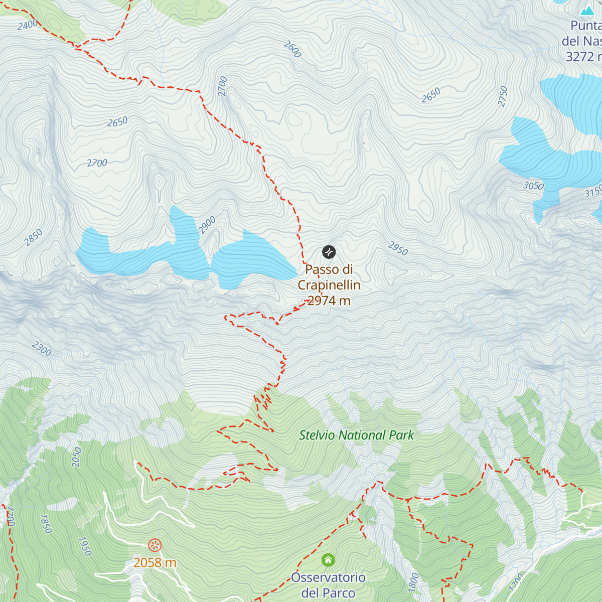 Bivacco Provolino map