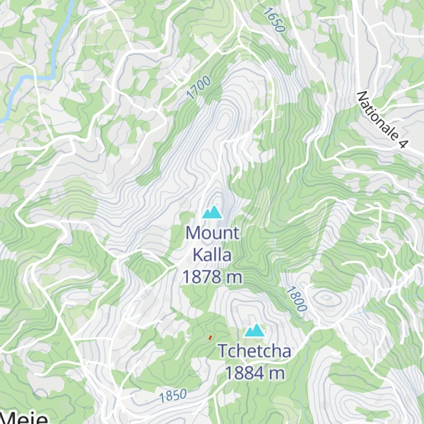 Map of Mount Kalla