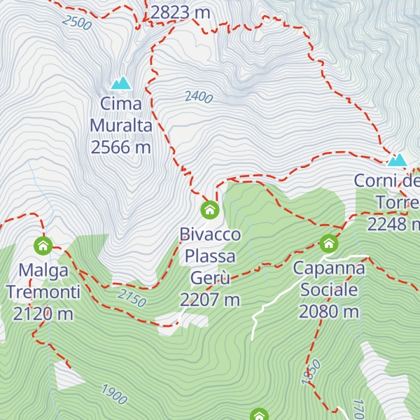 Map of Bivacco Plassa Gerù