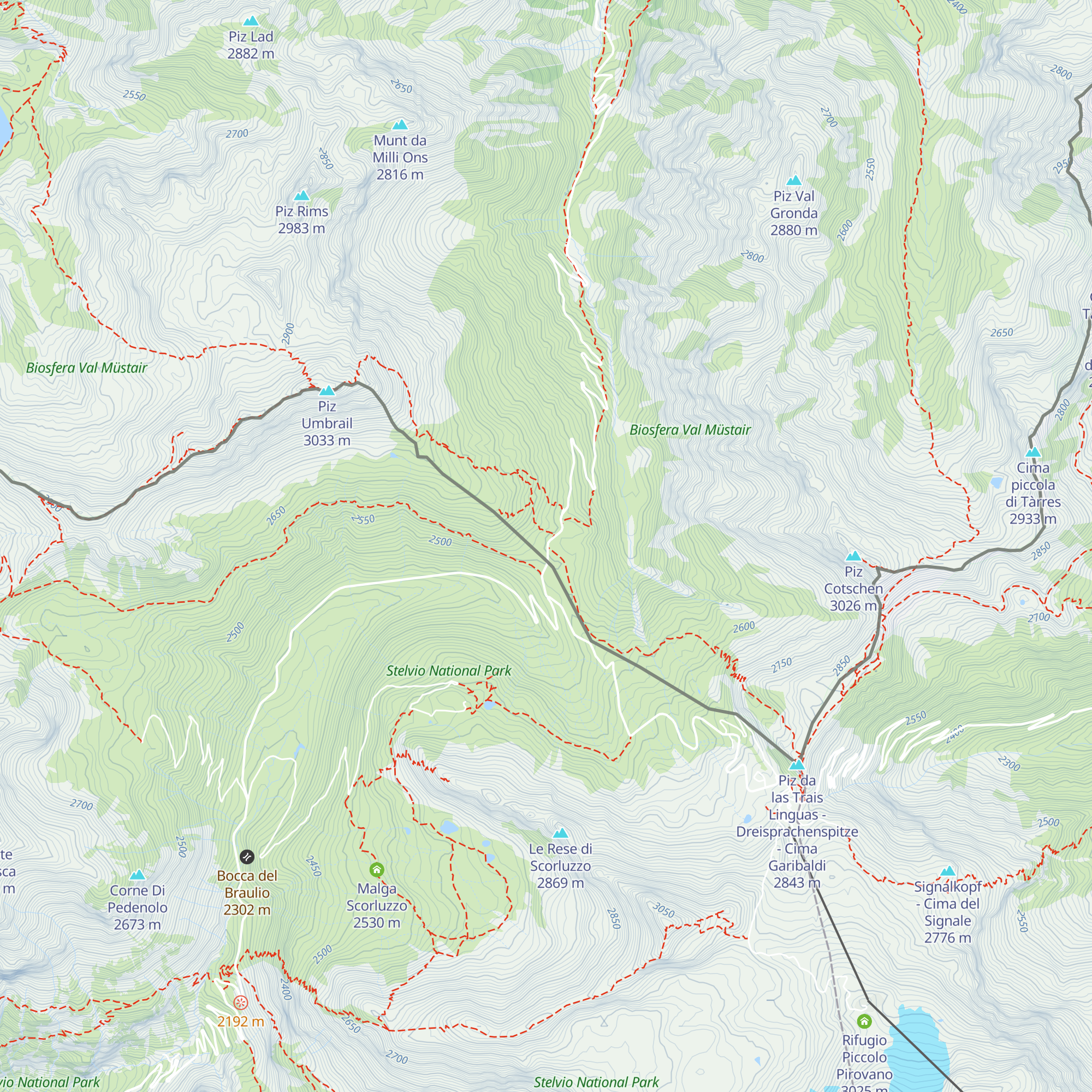 Dazi Umbrail map