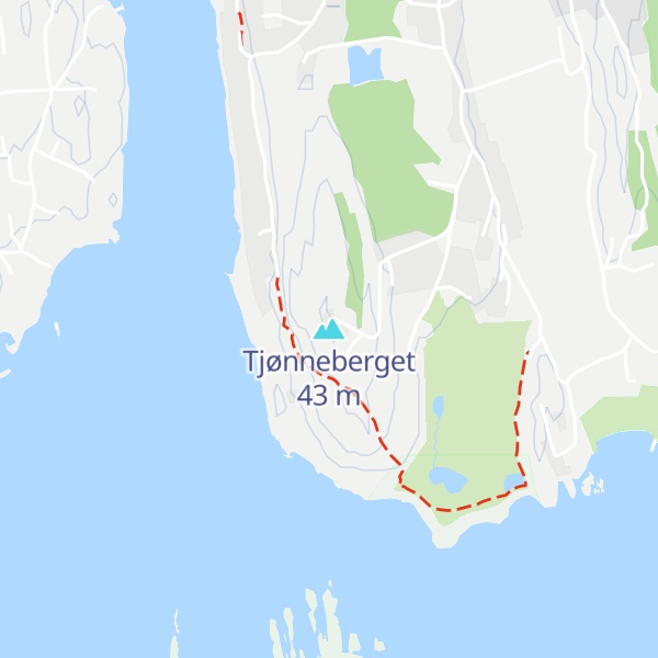 Map of Tjønneberget