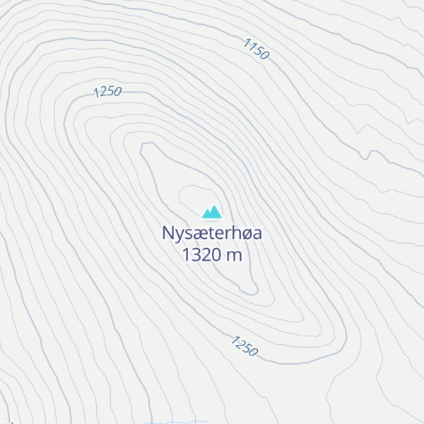 Map of Nysæterhøa