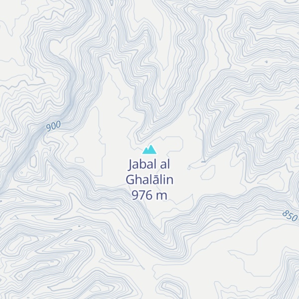 Map of Jabal al Ghalālin