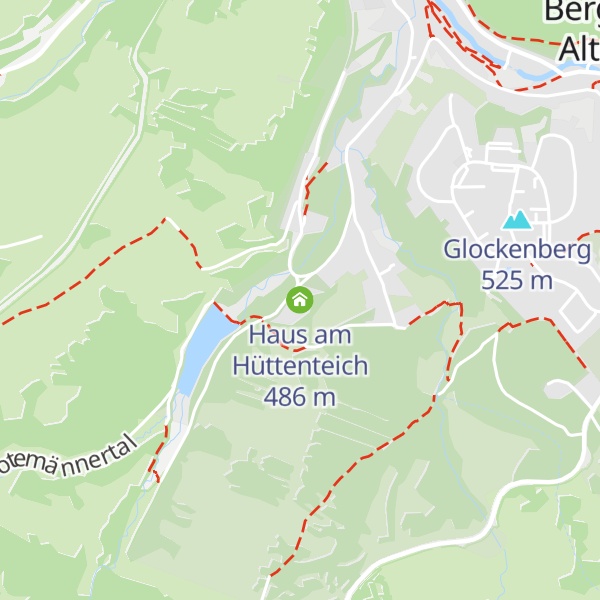 Map of Haus am Hüttenteich