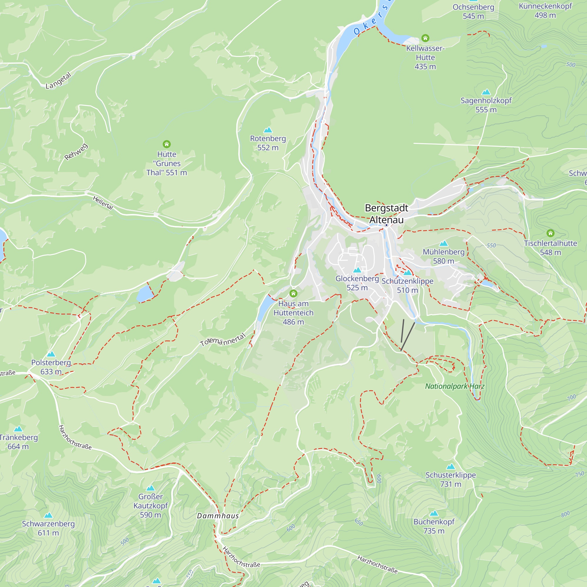 Haus am Hüttenteich map