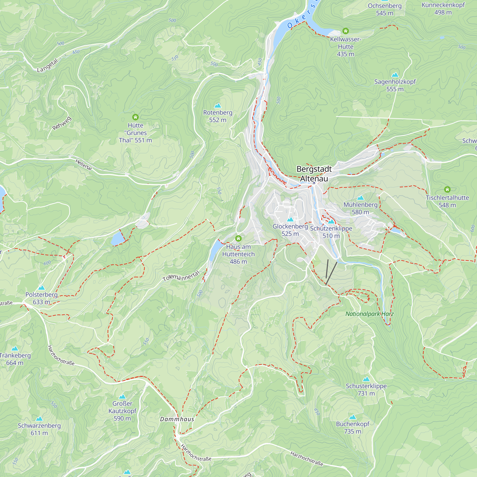Haus am Hüttenteich map